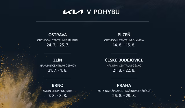 Kia roadshow pomůže jižní Moravě