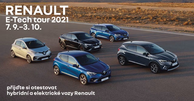 Startuje 1. ročník E-TECH TOUR RENAULT po českých městech