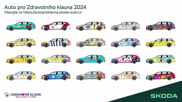 Škoda Auto spouští hlasování veřejnosti ve třetím ročníku soutěže Auto pro Zdravotního klauna